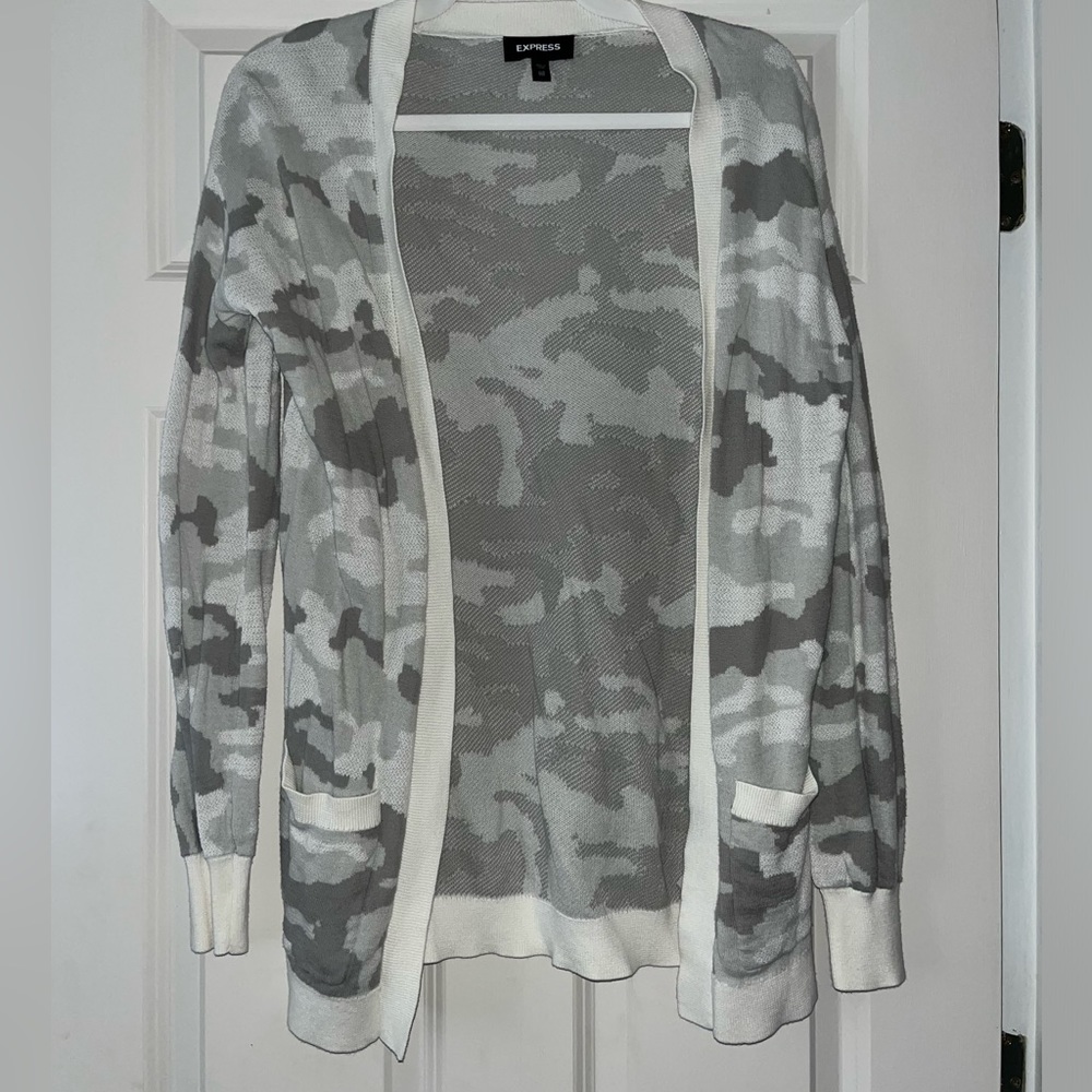 Express open front cardigan